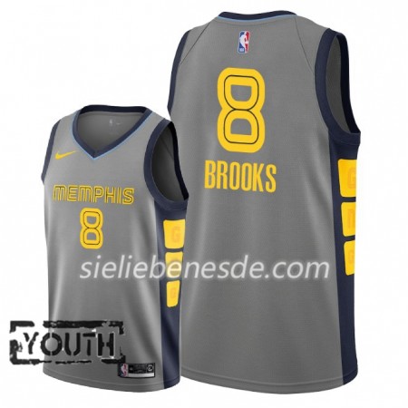 Kinder NBA Memphis Grizzlies Trikot MarShon Brooks 8 2018-19 Nike City Edition Grau Swingman